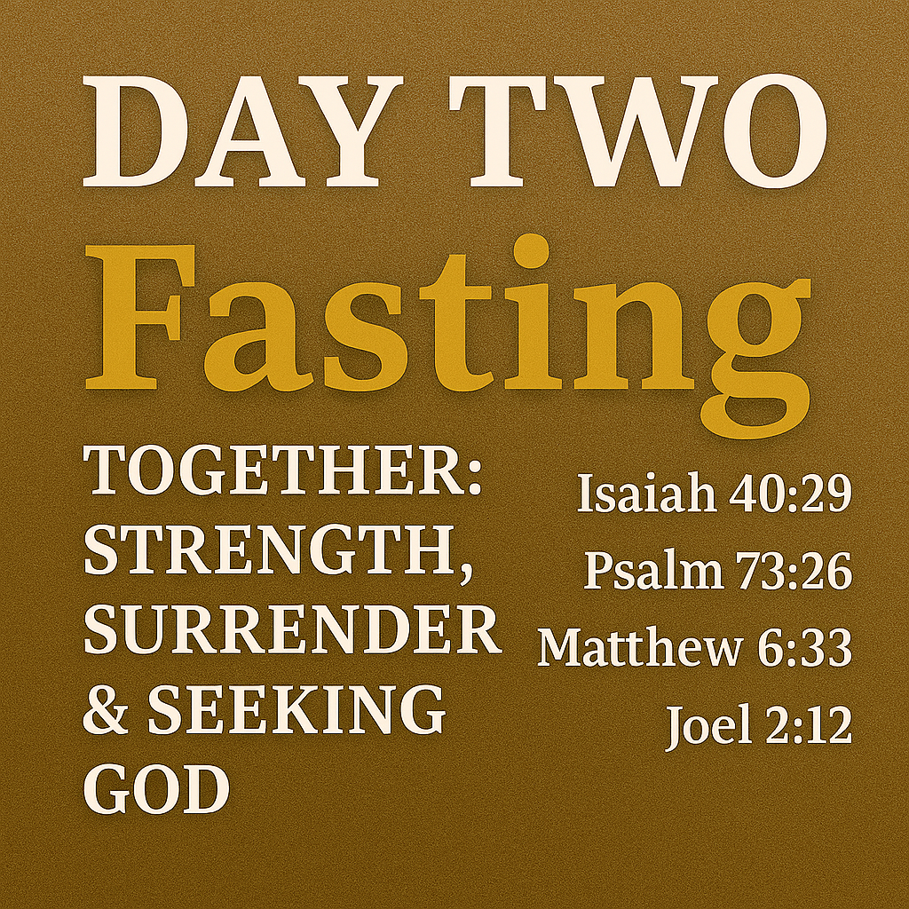 Day Two Fasting Scriptures: Strength, Surrender & Seeking God